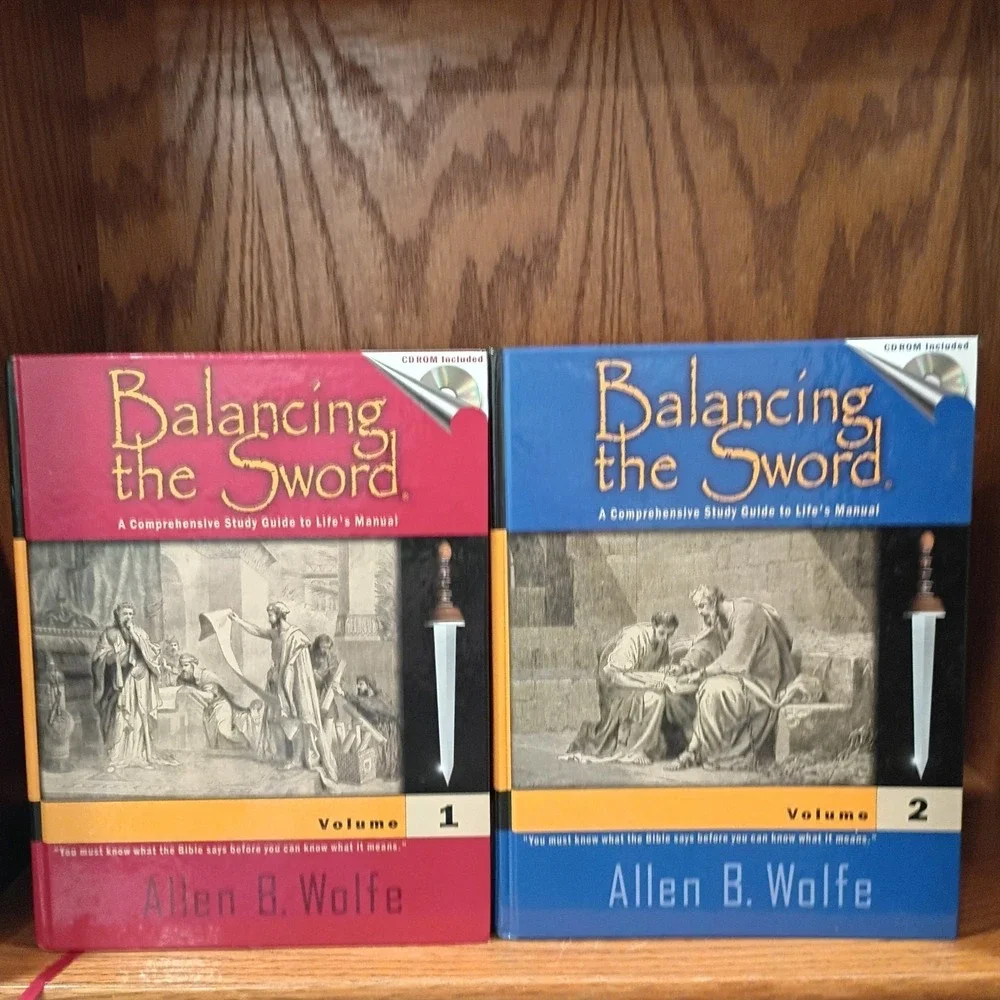Balancing the Sword by Allen B. Wolfe (Hardcover) Volume 1 & 2 With CD Disc